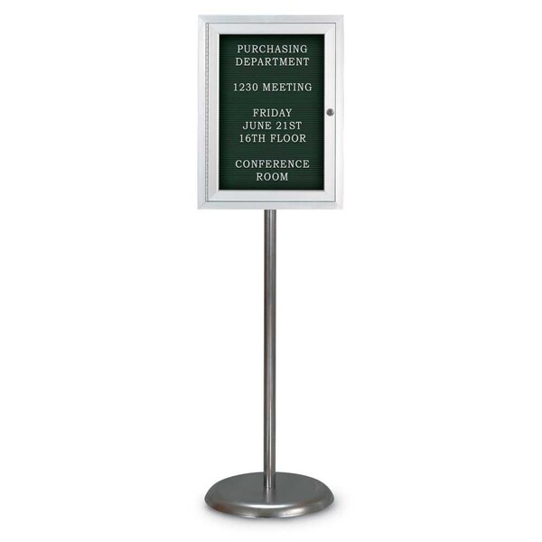 Corkboard, Triple Door, Radius Frame, 96x48", Satin/Burgundy